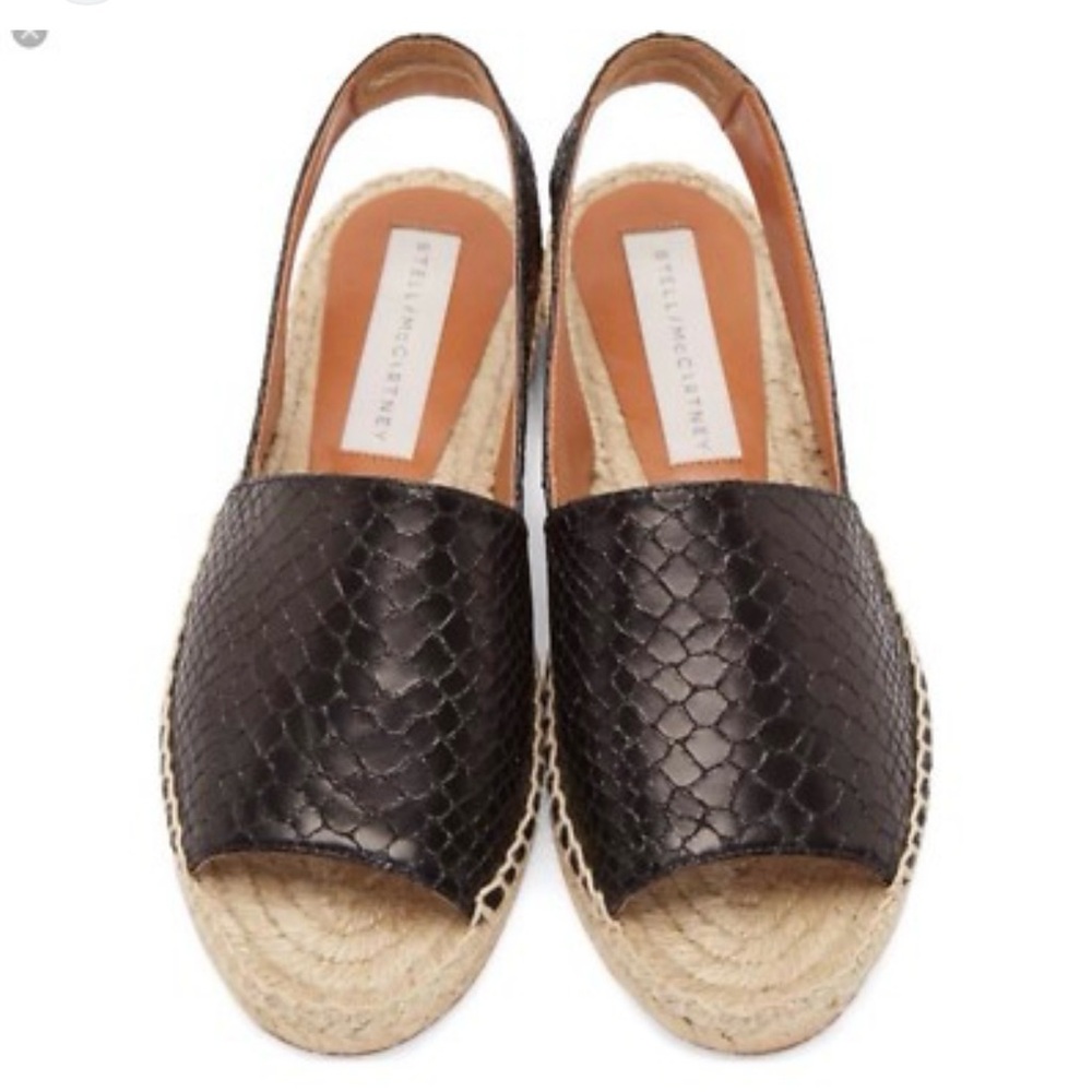 Stella McCartney Black Espadrille Shoes